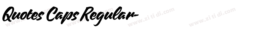 Quotes Caps Regular字体转换 Quotes Caps Regular字体转换